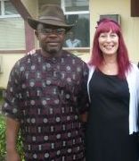 Mathew Olory, Chairman of Akamkpa, with Linnie